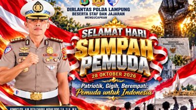 Dirlantas Polda Lampung Kombes Pol. H.M. Reza Chairul Akbar Sidiq Tegaskan Semangat Sumpah Pemuda Harus Hadir dalam Pelayanan dan Keselamatan Berlalu Lintas
