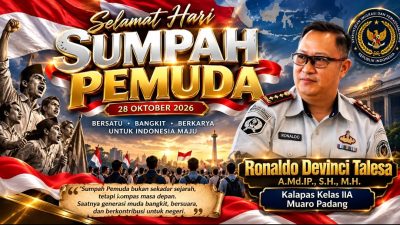 Peringati Hari Sumpah Pemuda, Kalapas Kelas IIA Muaro Padang Tekankan Pentingnya Persatuan dan Kepedulian Sosial