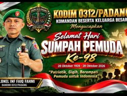 Kolonel Inf Faiq Fahmi, Dandim 0312/Padang, Teguhkan Persatuan Bangsa melalui Pesan Sumpah Pemuda ke-98 di Kota Padang