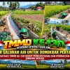 Letkol Inf Sugeng Riyadi Akselerasi Pembangunan Irigasi TMMD ke-130, Pemlasteran dan Pengacian Dinding Dikebut
