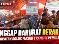 Kabupaten Solok Beralih ke Pemulihan Pascabencana, Koordinasi Lintas Instansi Diperkuat
