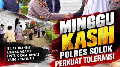 Polres Solok Perkuat Silaturahmi Lintas Agama, Kamtibmas Dibangun Melalui Pendekatan Humanis