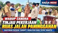 Wabup Candra Tinjau Jalan Paninggahan, Tekankan Mutu dan Ketepatan Waktu Pekerjaan