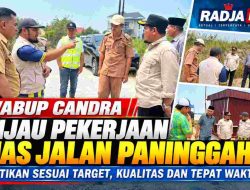 Wabup Candra Tinjau Jalan Paninggahan, Tekankan Mutu dan Ketepatan Waktu Pekerjaan