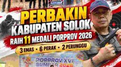 Perbakin Kabupaten Solok Raih Posisi Kedua Porprov Sumbar 2026 dengan 11 Medali