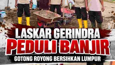 Laskar Gerindra Kabupaten Solok Turun ke Lokasi Banjir Padang, Adek Kelana: Kepedulian Harus Diwujudkan dengan Tindakan Nyata