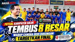 Futsal Kabupaten Solok Melaju ke 8 Besar, Wabup Candra Beri Suntikan Semangat