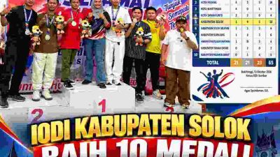IODI Kabupaten Solok Ukir Prestasi di Porprov XVI Sumbar 2026, Koleksi 10 Medali dan Masuk Lima Besar