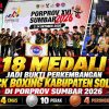 18 Medali Jadi Bukti Perkembangan Kick Boxing Kabupaten Solok di Porprov Sumbar 2026