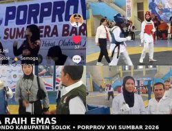 Geza Bawa Pulang Emas, Taekwondo Kabupaten Solok Bersinar di Porprov XVI
